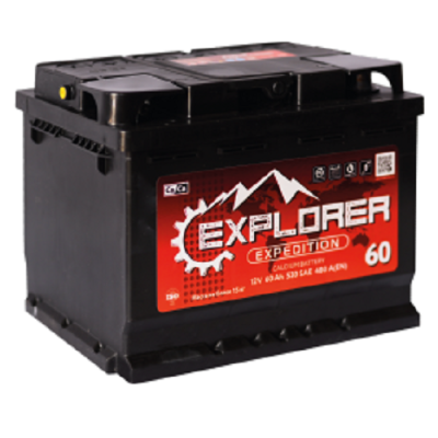 Аккумулятор Explorer 6 СТ 60 Ач 480 А 242x175x190 прямая