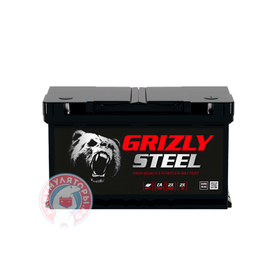 Аккумулятор Grizly Steel 6 CT 74Ач оп низкий