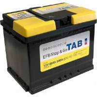 Аккумулятор Tab Polar JIS EFB Stop&Go 60Ач 600А обратная