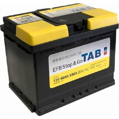 Аккумулятор TAB POLAR JIS EFB 6 СТ 60Ач 600А обратная Stop&Go