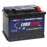 Аккумулятор Eurostart Extra Power 60Ач обратная																													