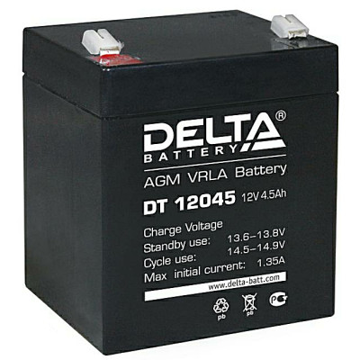 Аккумулятор Delta 6V - 4.5А/ч DT6045