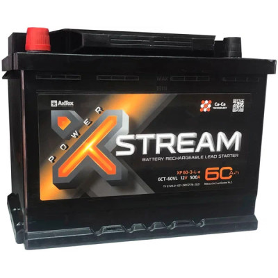 Аккумулятор POWER XSTREAM 60Ah 500A