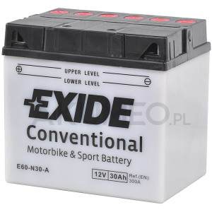 Аккумулятор Exide  6 СТ 30Ач 300А (EB30L-B) (YB30L-B)