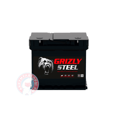Аккумулятор Grizly Steel 6 CT 50Ач оп низкий